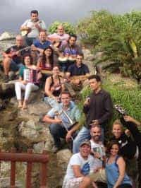 componentes de la Escuela Municipal de Música y Danza de Mogán