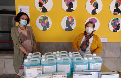 Mogán continúa el suministro de productos de protección contra la COVID-19 a los centros educativos