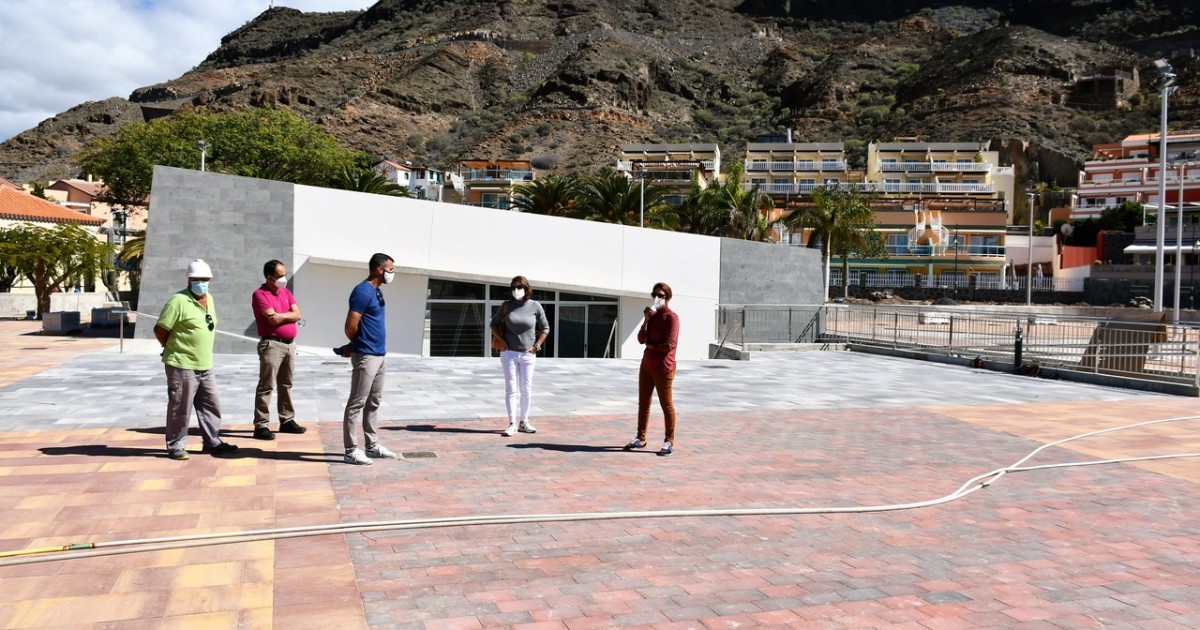 La ejecución del parque recreativo de Playa de Mogán está en su tramo final