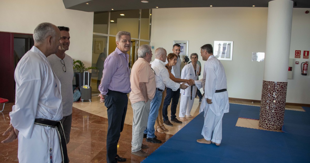 La Selección Española de Karate prepara  el campeonato del mundo en Mogán