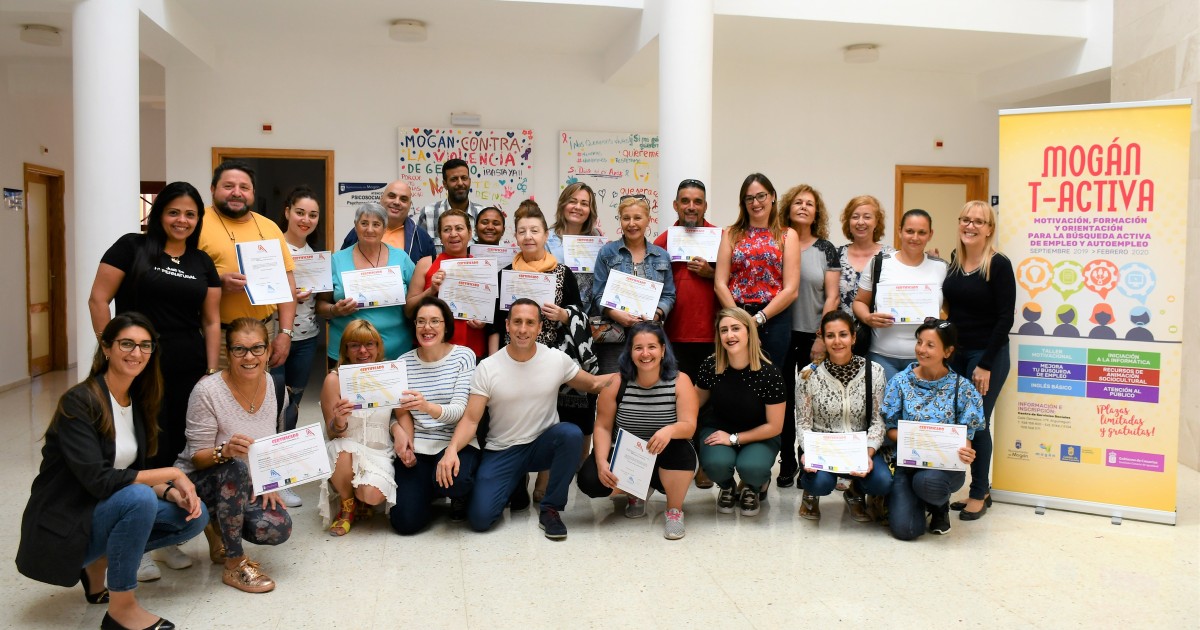 Culmina con éxito el programa de formación y orientación para la búsqueda de empleo 'Mogán T-Activa'