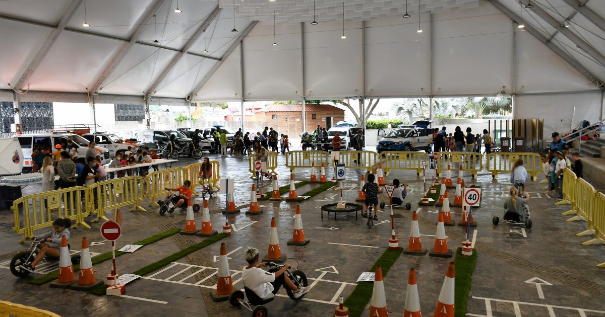 Dinámico encuentro del alumnado de Primaria de Mogán con los Cuerpos y Fuerzas de Seguridad