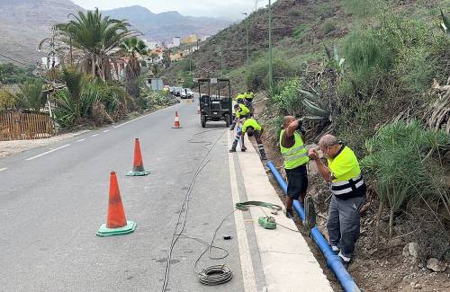 Mogán renueva la red de abastecimiento de agua en el barrio de Molino de Viento