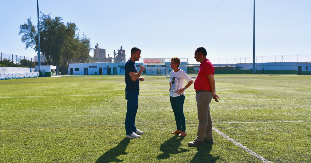 El campo de fútbol de Arguineguín estrena megafonía