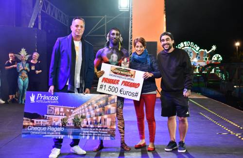 La fantasía 'African Art' gana el  Concurso de Maquillaje Corporal del  Carnaval Costa Mogán 2019