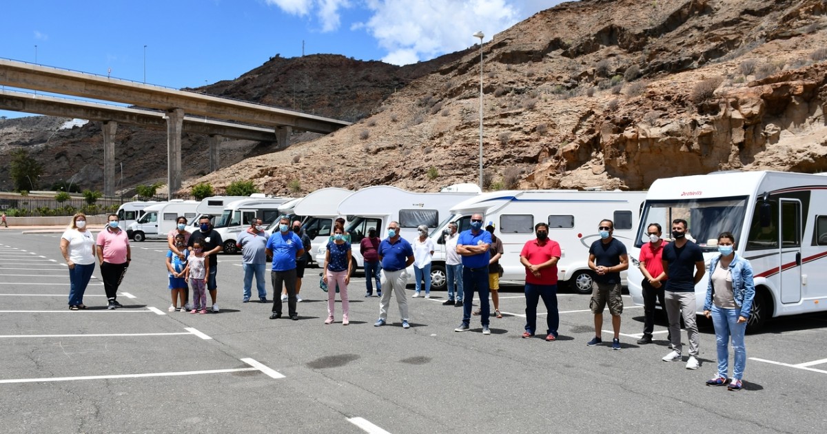 El Ayuntamiento de Mogán inaugura un área municipal para autocaravanas en Puerto Rico