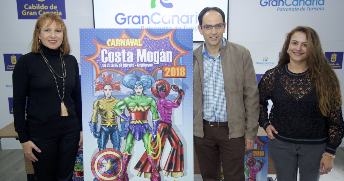 Los cómics y superhéroes protagonizarán el Carnaval Costa Mogán del 20 al 25 de febrero