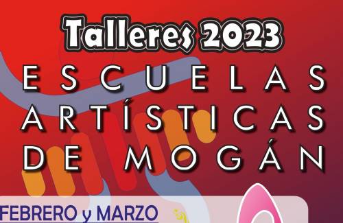 Inscripción disponible para los  nuevos talleres de febrero y marzo de  Las Escuelas Artísticas de Mogán