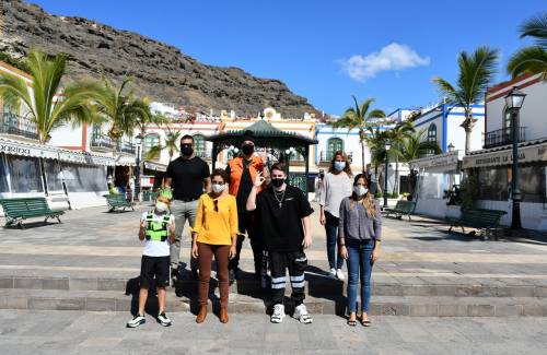 Juanfran, Tutto Durán, Eli Rosex y Leyvan visitan Mogán tras su paso por la Billboard Latin Music Week