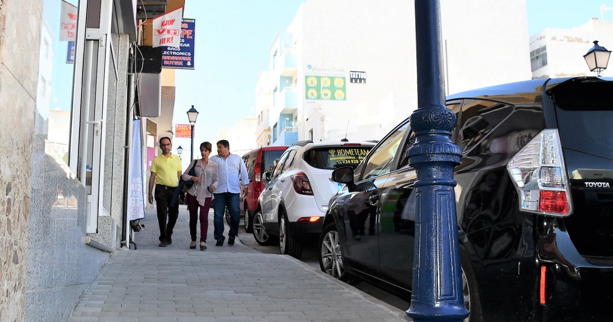 Finalizan las obras de mejora de la accesibilidad en las calles de Arguineguín