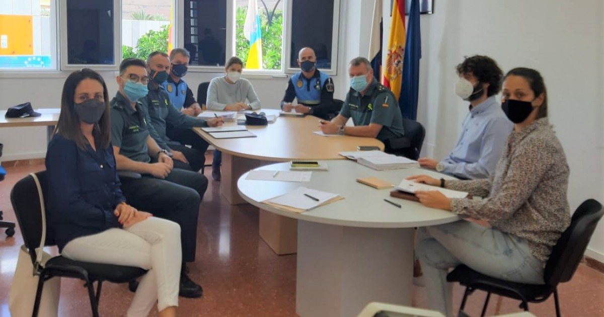 Primera reunión de la mesa de coordinación policial sobre violencia de género de Mogán