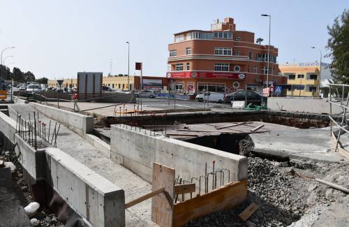Retomadas las obras de mejora del acceso a Arguineguín por la GC-500