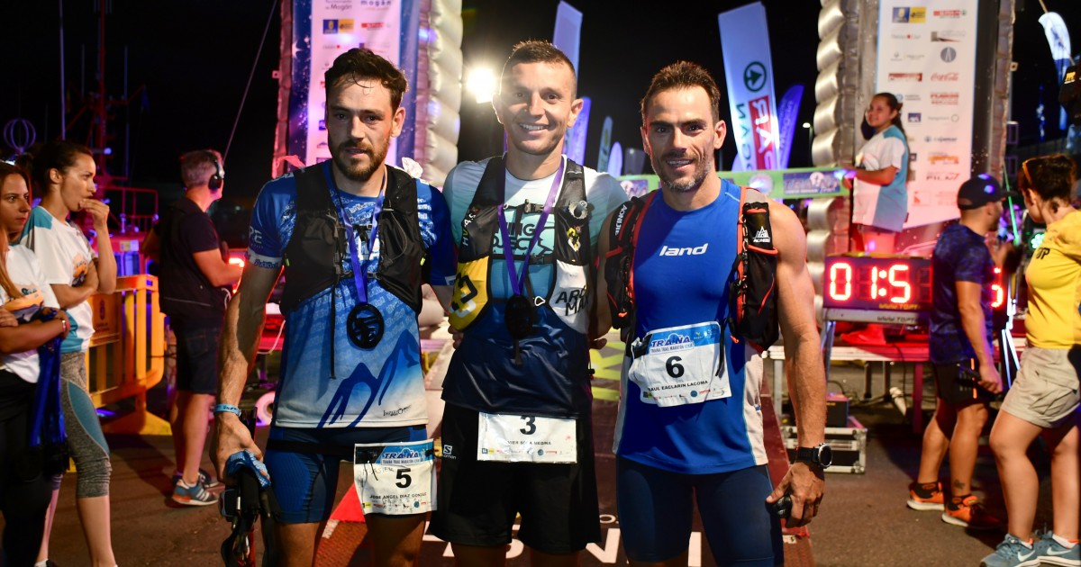 Javier Sosa, ganador de la maratón de la V Traiña Trail Spar Mogán