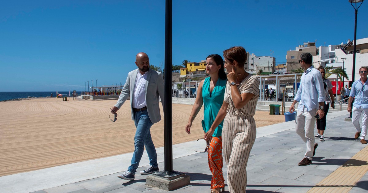 El litoral de Arguineguín, más atractivo con la rehabilitación de la playa de El Perchel