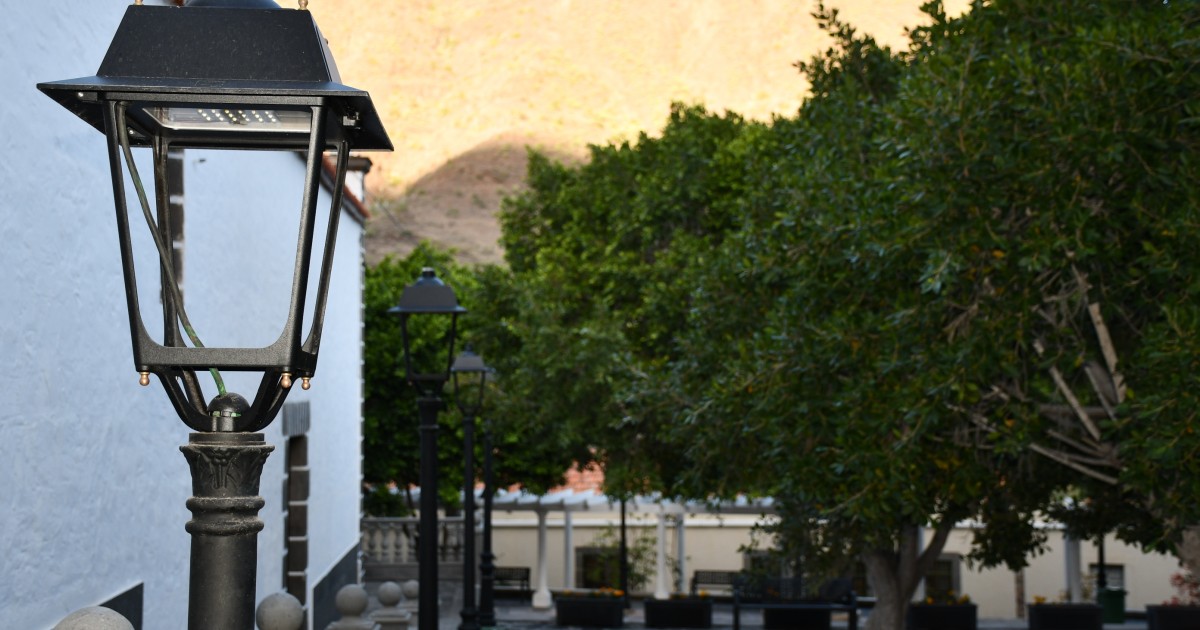 El casco de Mogán, primer núcleo en completar la instalación de luminarias led