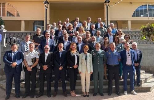 Despedida del teniente Juan Manuel Rodríguez del Moral, comandante del Puesto Principal de la Guardia Civil de Puerto Rico