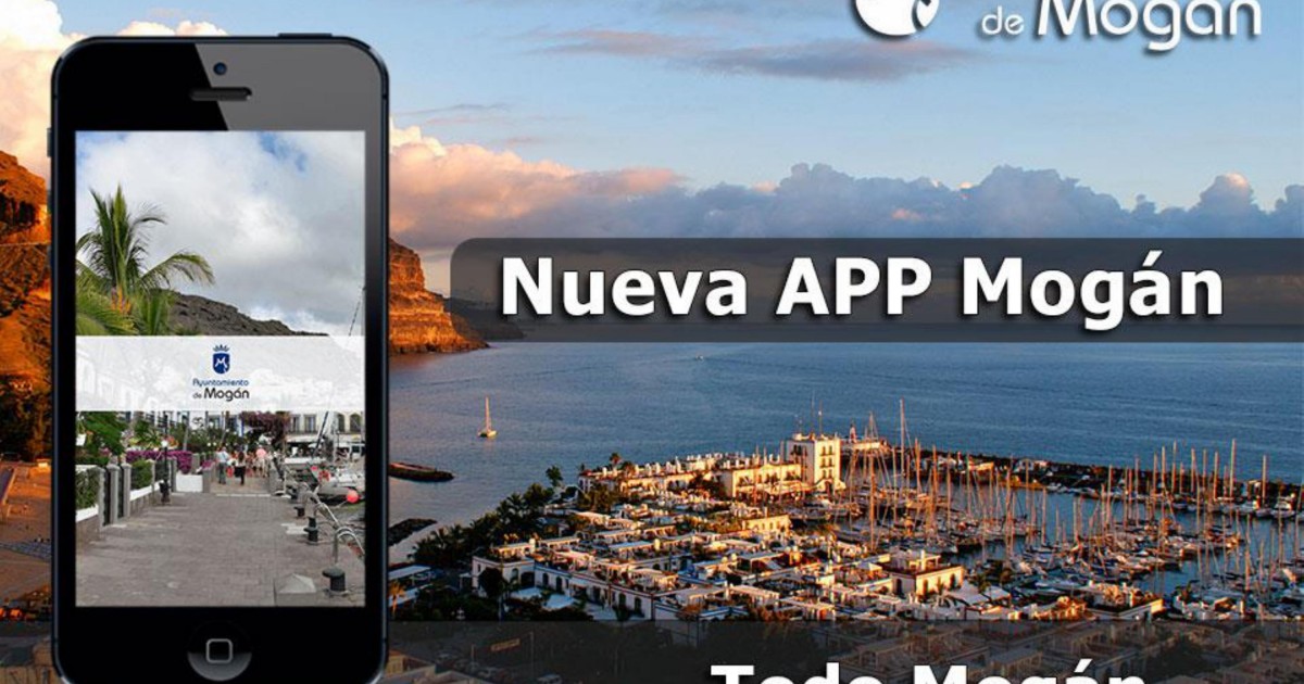 La aplicación para móviles de Mogán, uno de los canales más empleados para la comunicación de incidencias