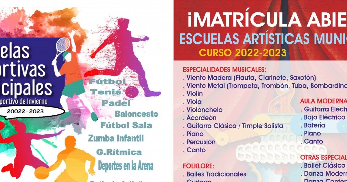 Las Escuelas Deportivas Municipales  y las Escuelas Artísticas de Mogán abren  matrícula para el nuevo curso