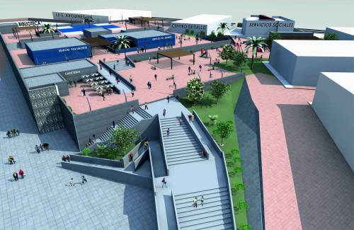 El Ayuntamiento reanuda la obra  del edificio de aparcamientos de Arguineguín