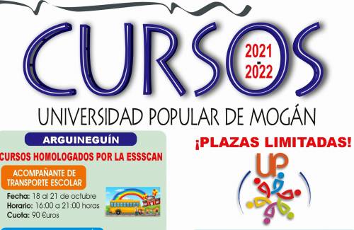 La Universidad Popular de Mogán oferta nuevos cursos de octubre a julio