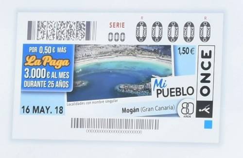 El municipio de Mogán protagoniza mañana 5,5 millones de cupones de la ONCE
