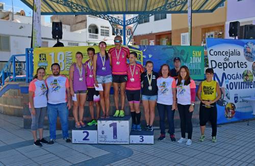 Carlos Sirwani y Juani Espino ganan la distancia absoluta de 10 kilómetros de la Carrera Popular de Arguineguín 2018