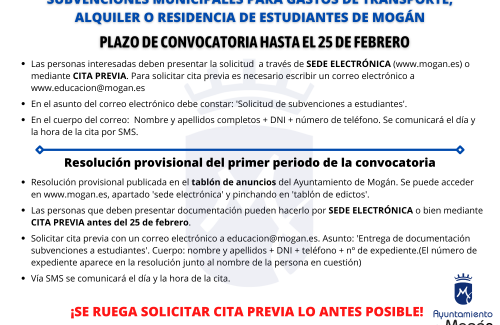 Mogán amplía la convocatoria  de las ayudas a estudiantes