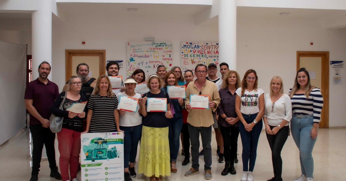Concluye MOGÁN T-FORMA 3, programa municipal para la inserción laboral y alfabetización digital