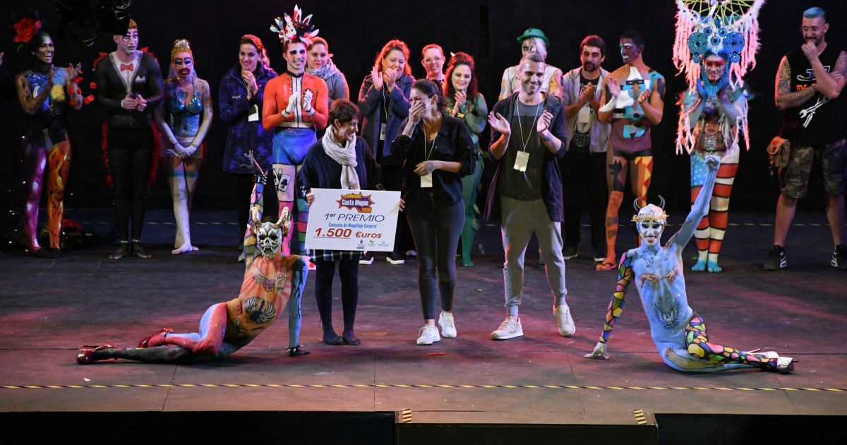 La fantasía "Creativación" gana la primera edición del Concurso de Maquillaje Corporal del Carnaval Costa Mogán 2018
