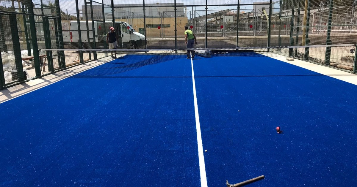 Renovadas las canchas de pádel de  Playa de Mogán