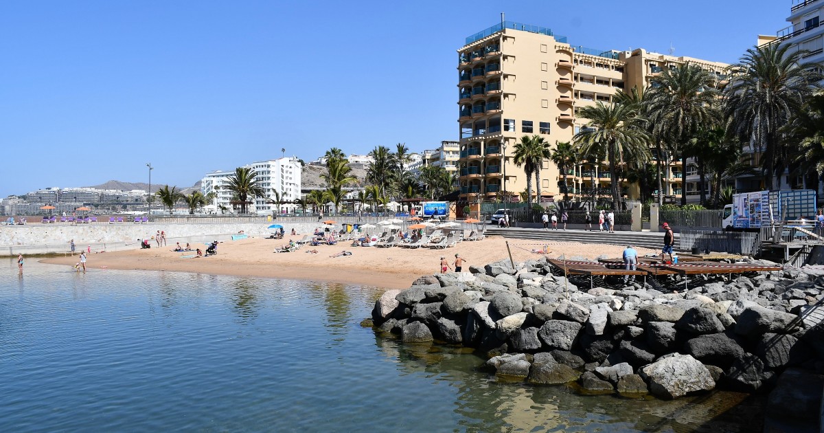 Incrementa el área de solárium de la playa de La Lajilla en Arguineguín