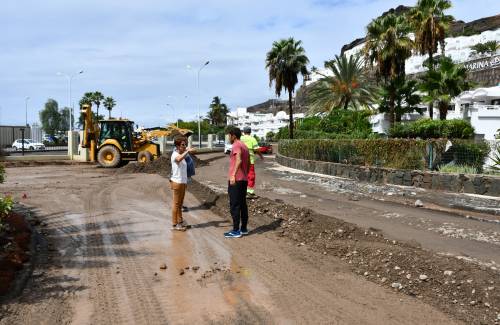 Hermine deja en Mogán 117 litros por metro cuadrado y 60 incidencias