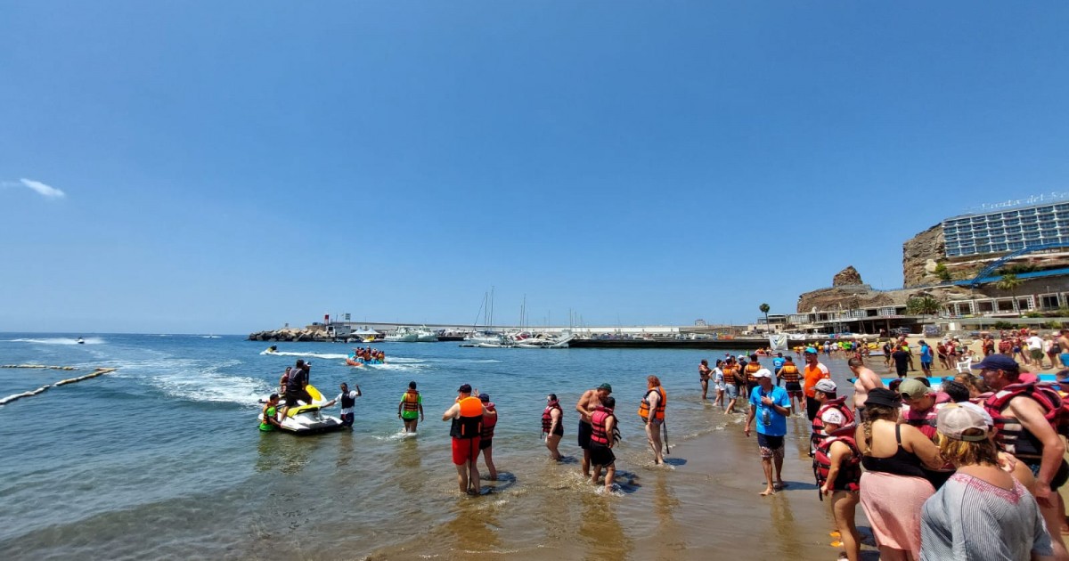 Mogán celebra el XV Encuentro de Actividades Acuáticas de Personas con discapacidad