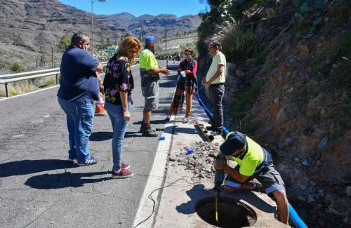 Mogán renueva la red de agua de  Casas Blancas a El Draguillo