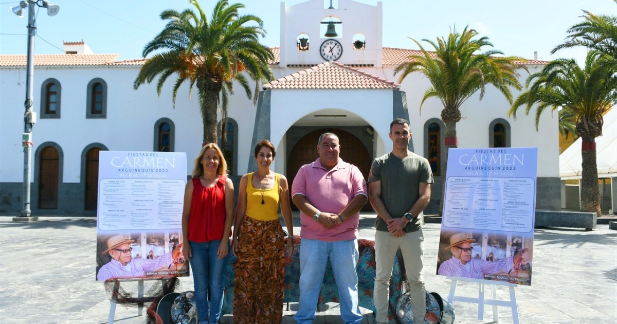 Las Fiestas del Carmen de Arguineguín comienzan el viernes con folclore, Edwin Rivera y tributo a Juan Luis Guerra