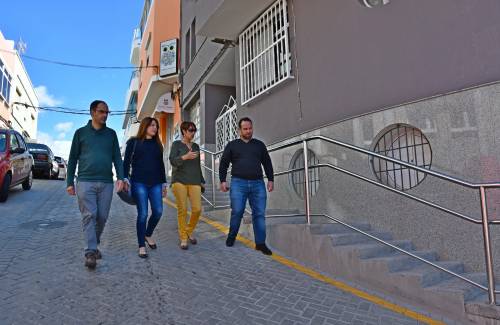 El Ayuntamiento retoma las obras de la calle Saulo Torón en Arguineguín