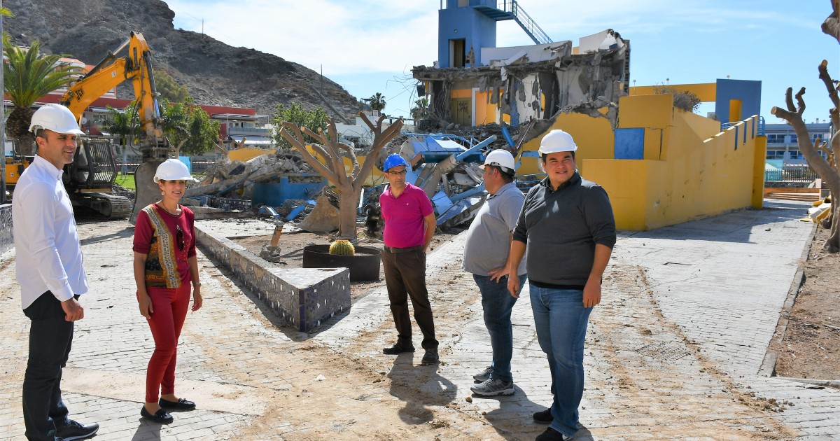 Comienzan las obras del parque recreativo de Playa  de Mogán