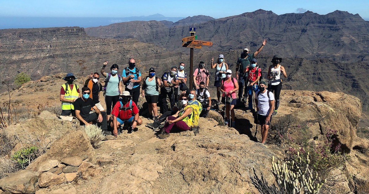 Mogán continúa promocionando  entre senderistas la macrorruta  “Tamaranae: entre Riscos y Barrancos”