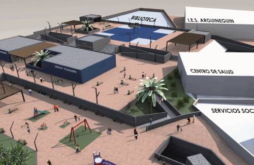 Mogán inicia las trabajos preparatorios para el comienzo de la obra del nuevo aparcamiento de Arguineguín