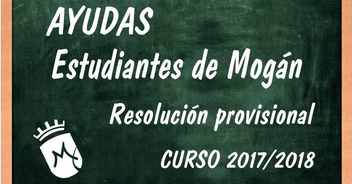 El Ayuntamiento de Mogán informa sobre la resolución provisional de las subvenciones para estudiantes del curso 2017/2018