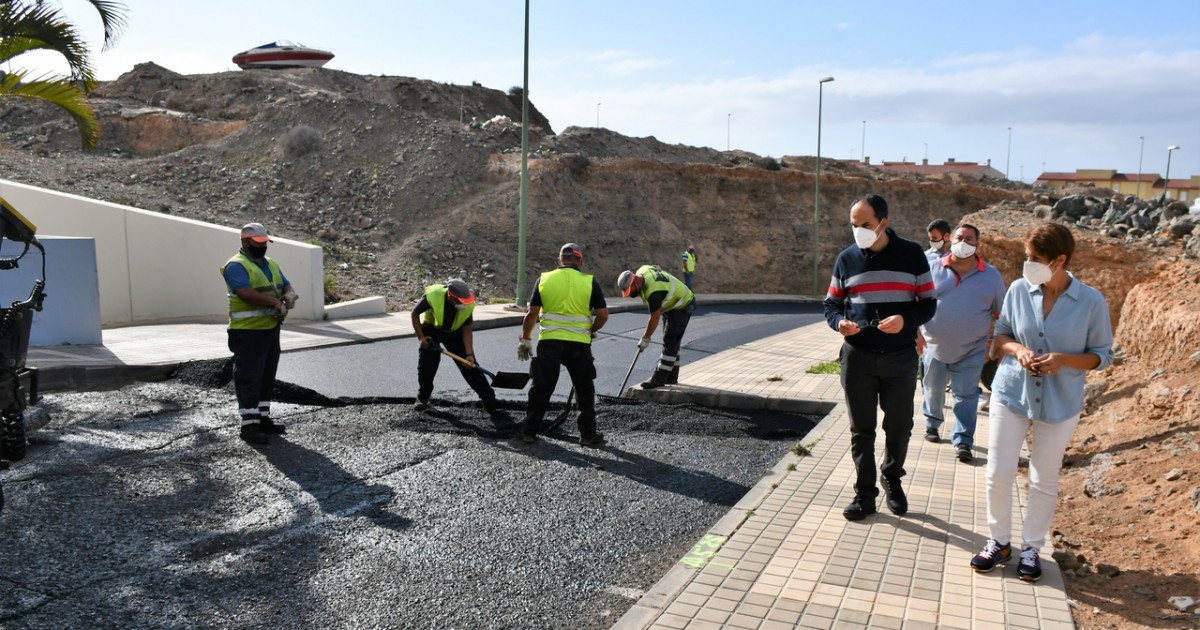 El Ayuntamiento continúa su plan de asfaltado en Arguineguín, Las Filipinas y Barranquillo Andrés