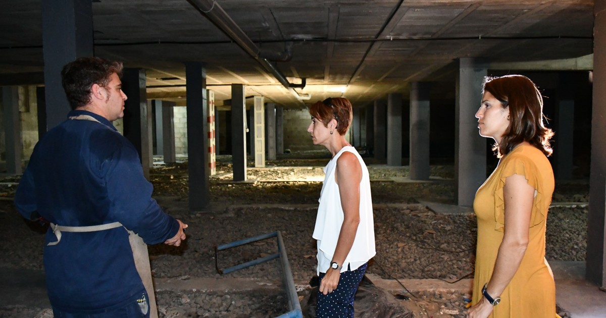 Reforzados los pilares de la 2ª fase de las viviendas sociales de la calle Alcalde Paco González