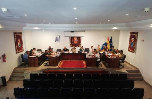 El pleno aprueba una moción para que Binter considere bautizar un avión como 'Mogán, Cálido Paraíso'